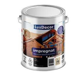 Impregnat do drewna dekoracyjno-ochronny LUXDECOR Heban 4,5L