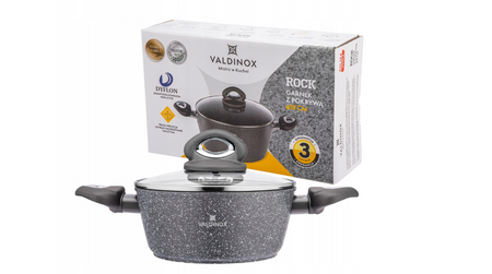 Garnek z przykrywką VALDINOX ROCK 18cm 1,7L