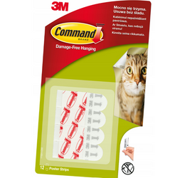 Paski wymienne małe samoprzylepne COMMAND 12szt. 1kg