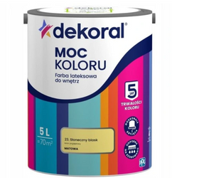 Farba lateksowa DEKORAL MOC KOLORU ciepłe kakao 5L