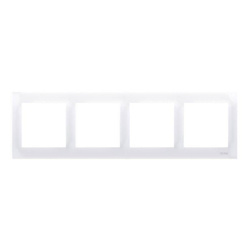 Ramka poczwórna SIMON 54 Premium DR4/11 biały