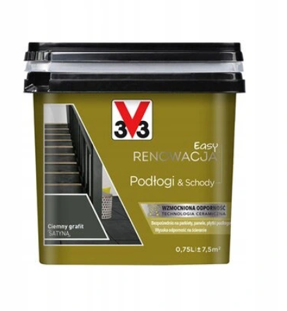Renowacja podłoga &schody V33 ciemny grafit 750ml 