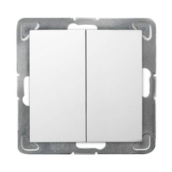 Łącznik podwójny schodowy OSPEL Impresja ŁP-10Y/m/00 biały