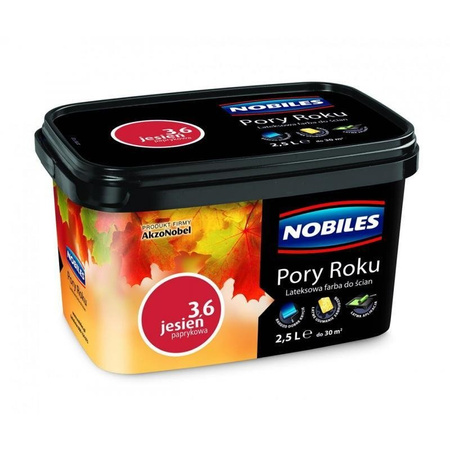 Farba Nobiles mat lateks Pory Roku jesień paprykowa 2,5L