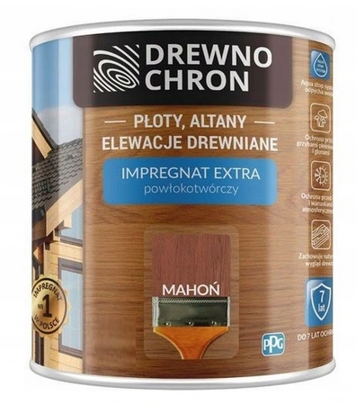 Impregnat Extra Powłokotwórczy DREWNOCHRON Mahoń 4.5L