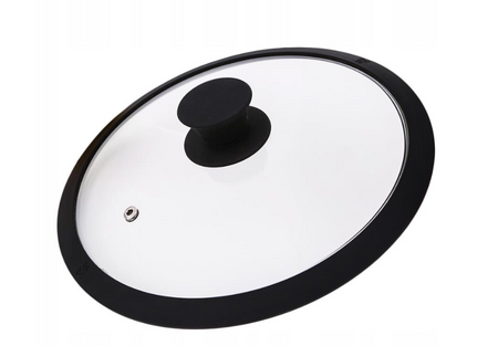 Pokrywka szklana z sylikonowym uchwytem ODELO SELIA 28cm 