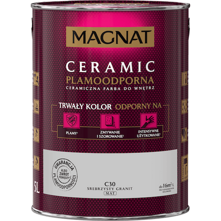 Farba MAGNAT CERAMIC Srebrzysty Granit 5L