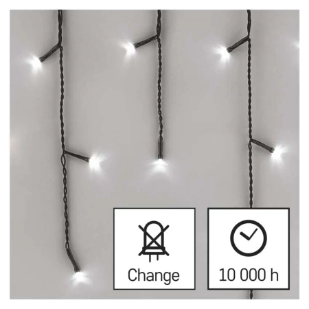 Lampki choinkowe EMOS 600 LED 10m 8 programów zimne białe