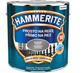 Farba HAMMERITE Prosto na rdzę srebrny piaskowy 0,7 L