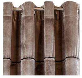 Zasłona gotowa POSH CHIC STONE BEIGE 140x270 cm szampan przelotki / koła