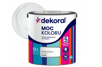 Farba lateksowa DEKORAL MOC KOLORU ulotna szarość 2,5L