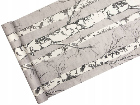 Tapeta w rolce - Las Brzozowy - zmywalna na fizelinie 10,05m x 0,53m