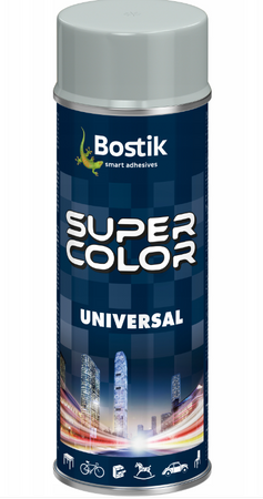 Lakier uniwersalny BOSTIK SUPER COLOR jasny szary 0,4L