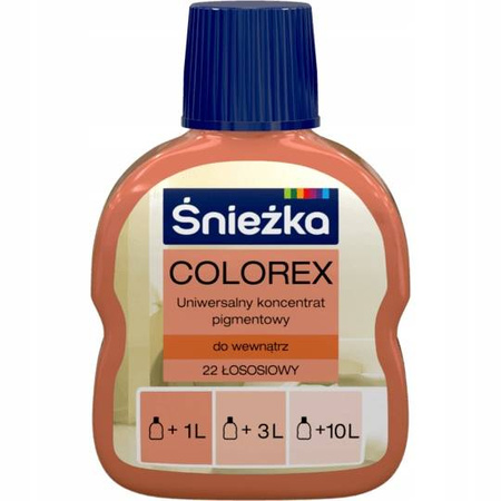 Pigment do farb ŚNIEŻKA COLOREX 22 Łososiowy 100ml