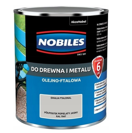 Farba NOBILES FTALONAL popielaty jasny półpołysk 5L 
