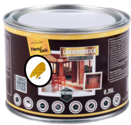 Lakierobejca HARTZ LACK dąb  półmat 0,35L