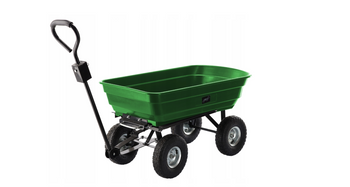 Wózek ogrodowy dwufunkcyjny transportowy zielony 300kg