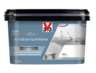 Farba biała V33 easy renowacja armatura 1 L