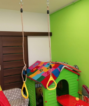 Obręcze na linach na plac zabaw do huśtania GREENMILL 110cm