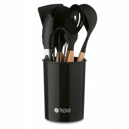Komplet 7 przyborów kuchennych TADAR PEMI w stojaku