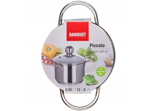 Garnek z pokrywką BANQUET PICCOLO 12cm 0,85L