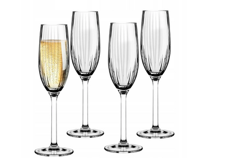 Komplet kieliszków do szampana Altom Design PLISSE 4x210ml