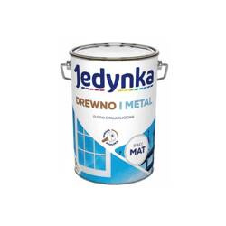 Farba do drewna i metalu JEDYNKA mat biała 5L