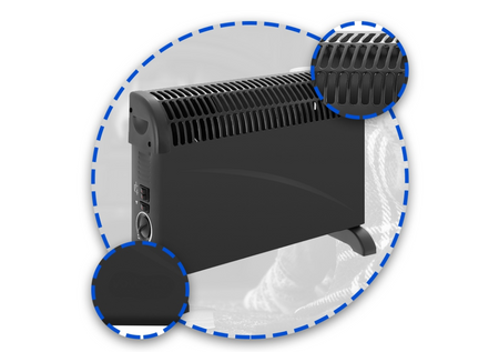 Grzejnik Konwentorowy VOLTENO VO2783 2000W czarny