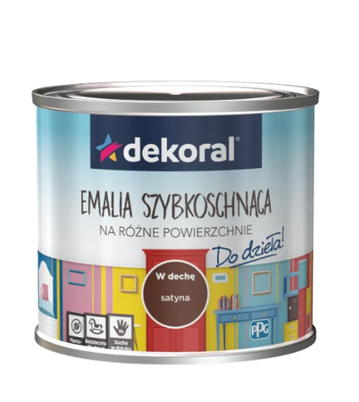 Emalia DEKORAL AKRYLUX w dechę 0,2L