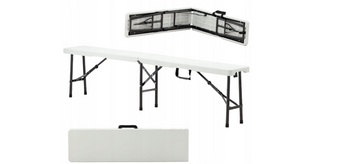 Ławka turystyczna cateringowa składana 180x25x43cm