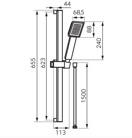 Zestaw prysznicowy podtynkowy FERRO Sisus N170B