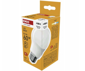 Żarówka LED Basic A60 E27 8,8 W (60 W) 806 lm Neutralna biel EMOS