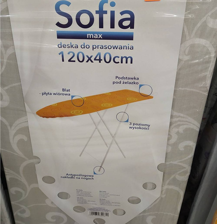 Deska do prasowania SOFIA MAXI 120x40 cm MIX