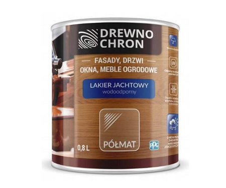 Lakier jachtowy DREWNOCHRON półmat 0,8L 