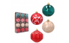 Bombki choinkowe komplet 12szt plastikowe 8cm