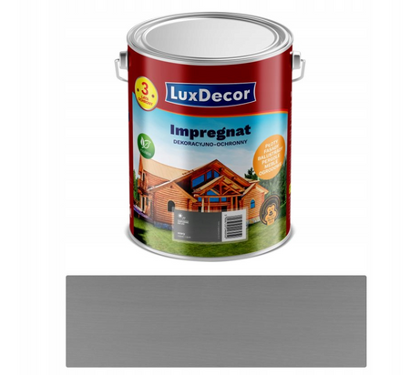 Impregnat dekoracyjno-ochronny LUXDECOR Szary 1L