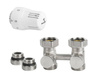 Zestaw termostatyczny do grzejnika typu V-PROSTY DIAMOND G 3/4 biały
