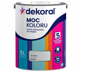 Farba lateksowa DEKORAL MOC KOLORU gołębi 5L