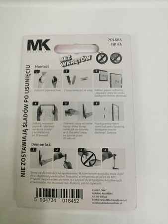 Rzep montażowy MK samoprzylepne S