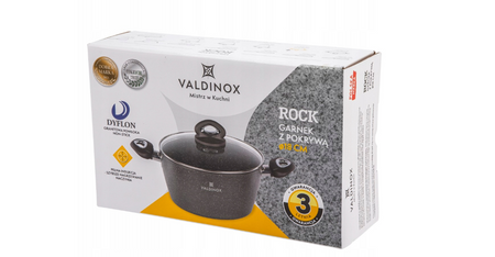 Garnek z przykrywką VALDINOX ROCK 18cm 1,7L
