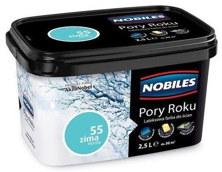 Farba Nobiles mat lateksowa Pory Roku zima morska 2,5L