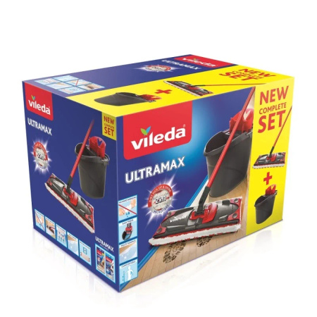 Zestaw VILEDA Ultramax BOX - mop płaski + wiadro