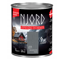 Impregnat elewacji drewna NJORD wulkaniczna plaża 0,75L