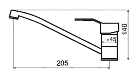 Bateria kuchenna zlewozmywakowa LIVENO VESTO ARM-VESTO-5