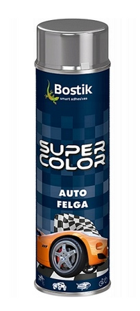 Lakier akrylowy BOSTIK SUPER COLOR  AUTO Felga silver 0,5L