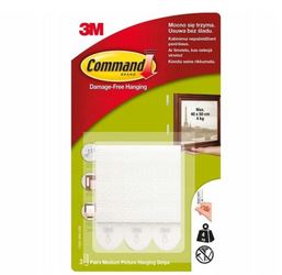Rzepy do wieszania obrazów COMMAND 2pary 4kg