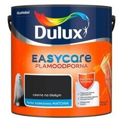 Farba matowa DULUX EASYCARE czarno na białym 2,5 L