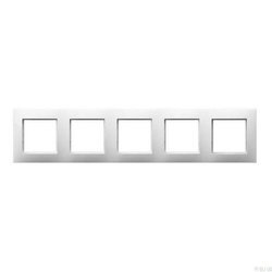 Ramka pięcioelementowa OSPEL ARIA biała