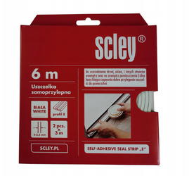 Uszczelka do okien i drzwi SCLEY E 2x3m biała