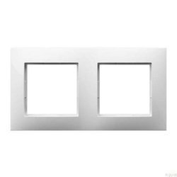 Ramka podwójna OSPEL ARIA biała